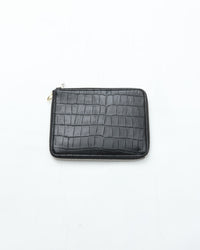 ED ROBERT JUDSON  PARALLEL magic purse_M C/#50 black croco grain