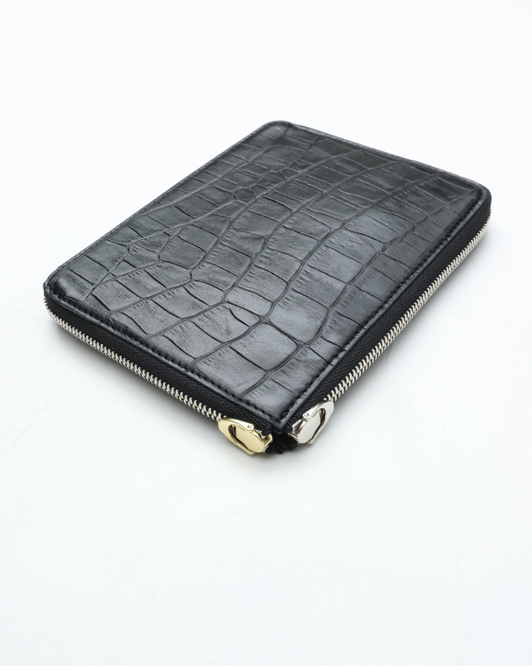 ED ROBERT JUDSON  PARALLEL magic purse_M C/#50 black croco grain