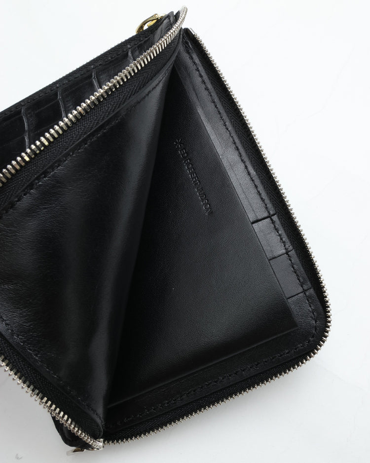 ED ROBERT JUDSON  PARALLEL magic purse_M C/#50 black croco grain