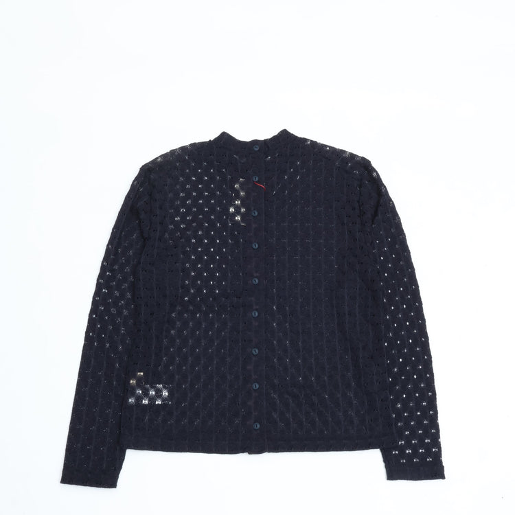 MEYAME / FRONT &amp; BACK LACE PULLOVER NAVY