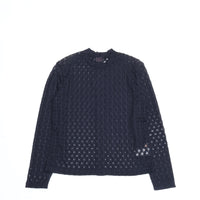 MEYAME / FRONT &amp; BACK LACE PULLOVER NAVY
