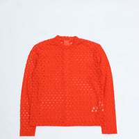 MEYAME / FRONT &amp; BACK LACE PULLOVER ORANGE