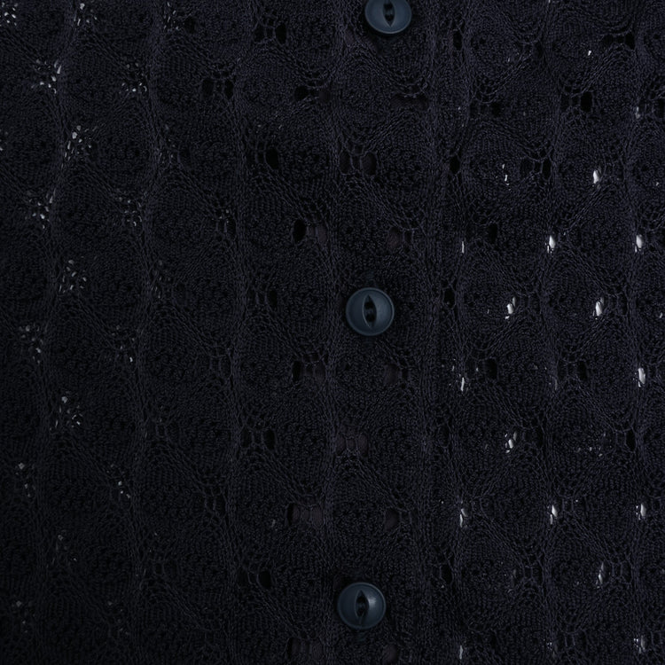 MEYAME / FRONT & BACK LACE SLEEVELESS NAVY