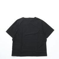 HAVERSACK / C/Lタイプライター クルーネック 半袖ラグランシャツ BLACK