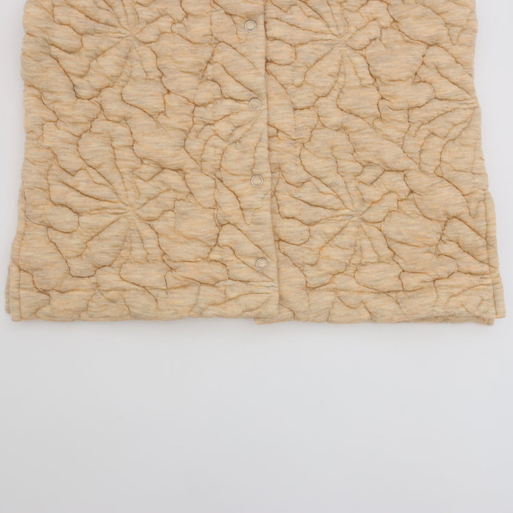 MEYAME / FLOWER QUILTING VEST BEIGE