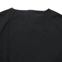 HAVERSACK / C/Lタイプライター クルーネック 半袖ラグランシャツ BLACK