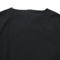 HAVERSACK / C/Lタイプライター クルーネック 半袖ラグランシャツ BLACK