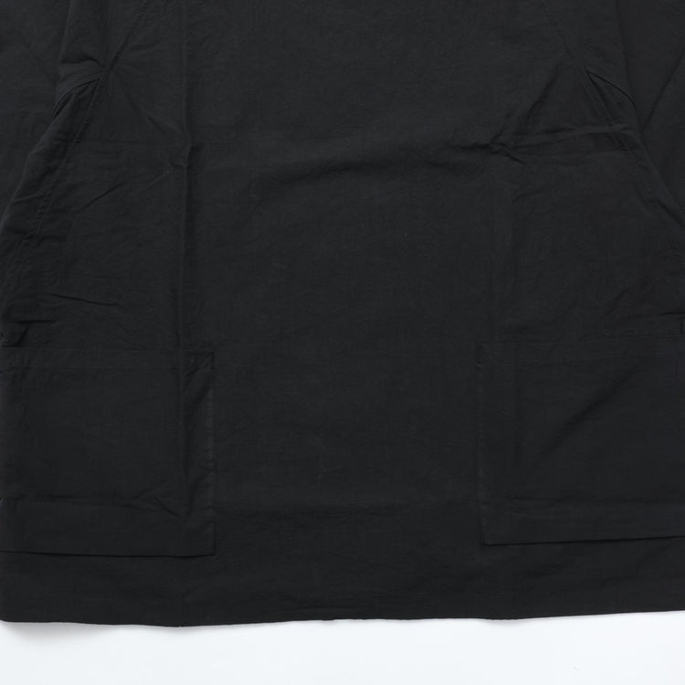 HAVERSACK / C/Lタイプライター クルーネック 半袖ラグランシャツ BLACK