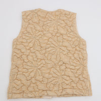 MEYAME / FLOWER QUILTING VEST BEIGE