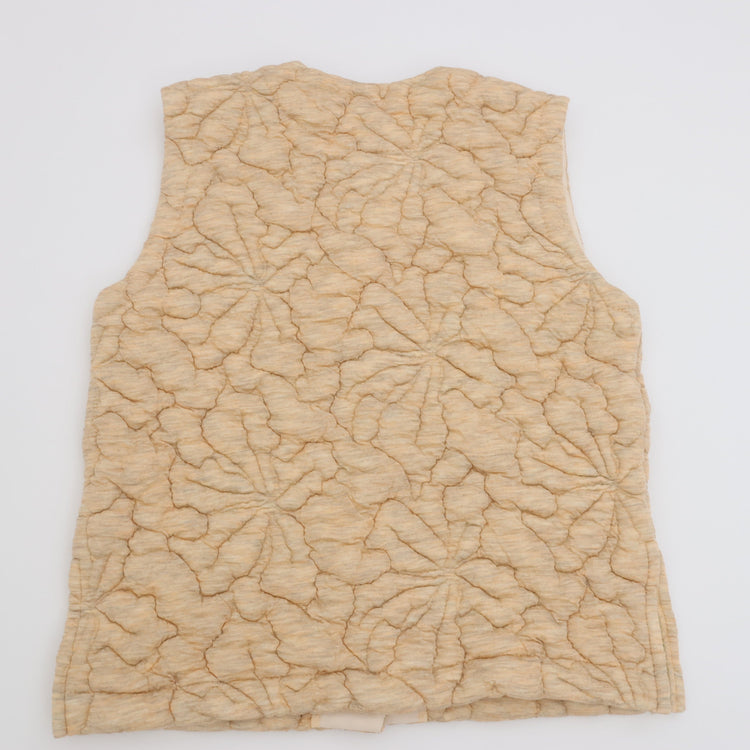 MEYAME / FLOWER QUILTING VEST BEIGE
