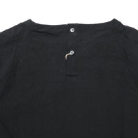 HAVERSACK / C/Lタイプライター クルーネック 半袖ラグランシャツ BLACK