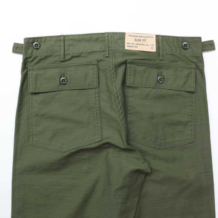 WORKERS  Baker Pants, Slim Fit, 10296 Vat Dyed Reversed Sateen