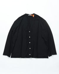 intch. Norm WCD 3026-2-0-073 ウールポンチ カーディガン BLACK