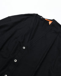 intch. Norm WCD 3026-2-0-073 ウールポンチ カーディガン BLACK