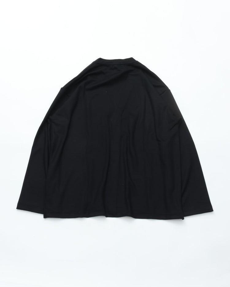 intch. Norm WCD 3026-2-0-073 ウールポンチ カーディガン BLACK