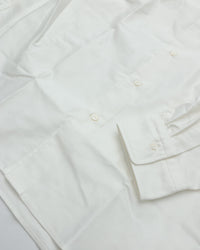 intch. Clair M 1026-2-0-079 WHITE GIZAコットン ライトモールスキン バックギャザーシャツ