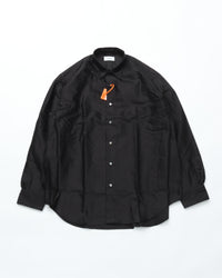 intch. Clair M 1026-2-0-079 BLACK GIZAコットン ライトモールスキン バックギャザーシャツ (コピー)