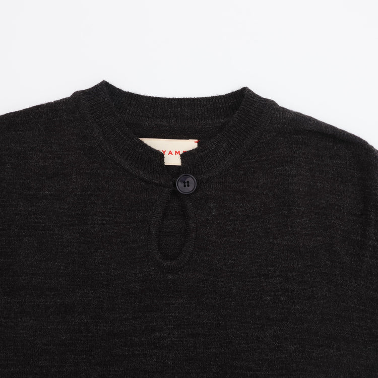 MEYAME / TEAR SHAPE KNIT CHARCOAL