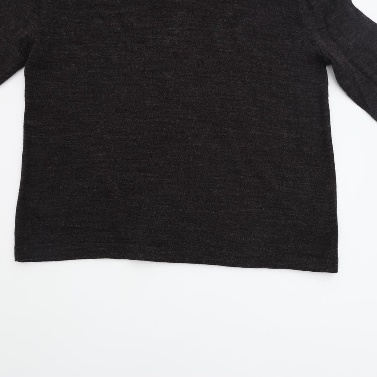 MEYAME / TEAR SHAPE KNIT CHARCOAL