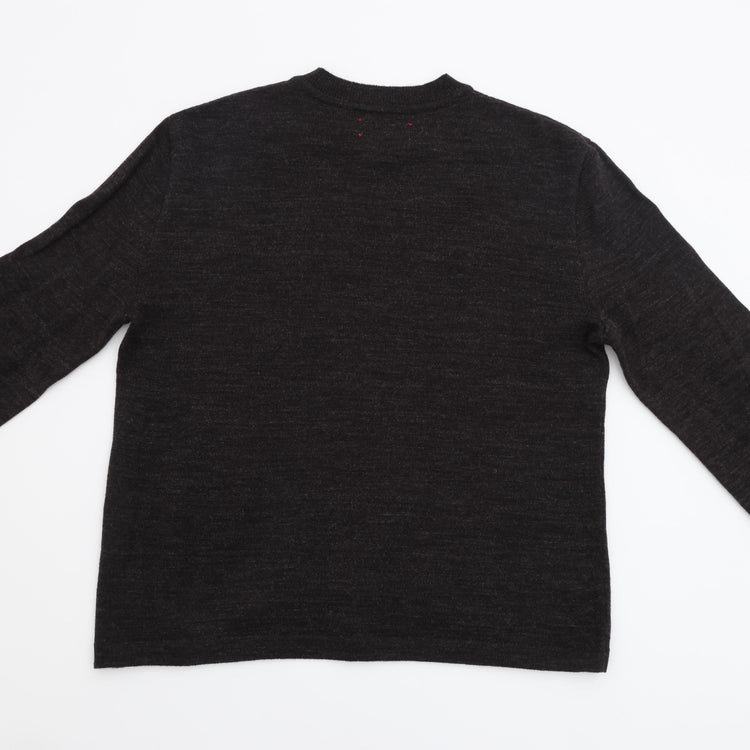 MEYAME / TEAR SHAPE KNIT CHARCOAL