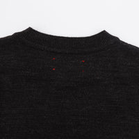 MEYAME / TEAR SHAPE KNIT CHARCOAL
