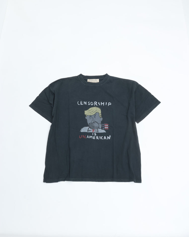REMI RELIEF HARD SP processed 20/Jersey BIG size T-shirt (CENSORSHIP) 019 BLACK