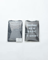 Yonetomi NEW BASIC GARMENT DYE BORDER T-SHIRT  95-264-001-13 13D.GRAY*D.GRAY