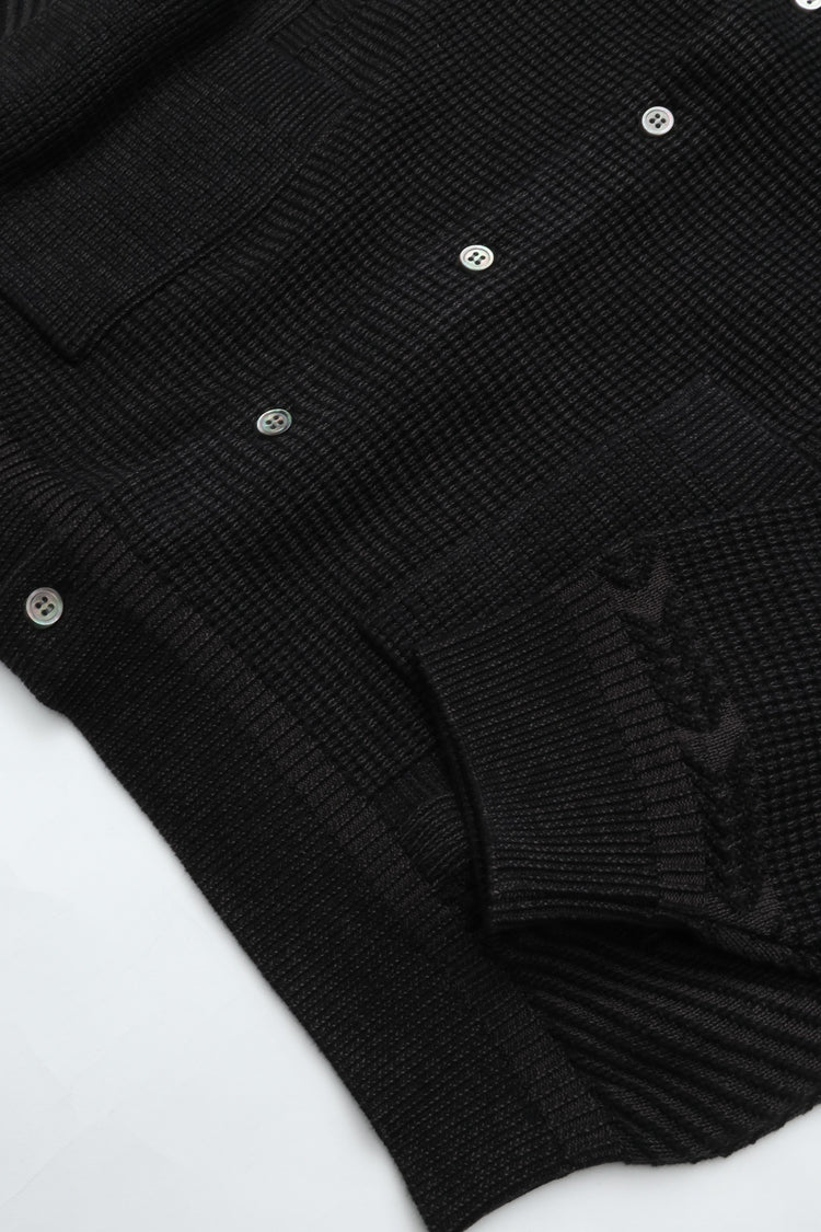 YASHIKI    Shinryo Cardigan （新涼）YSK-26AW-KN01 BLACK