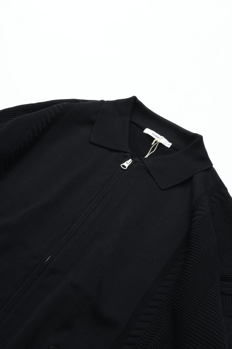 YASHIKI    Akiyo Zip Cardigan（秋夜）YSK-26AW-KN04 BLACK