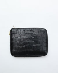ED ROBERT JUDSON  PARALLEL magic purse_S C/#50  black  croco grain