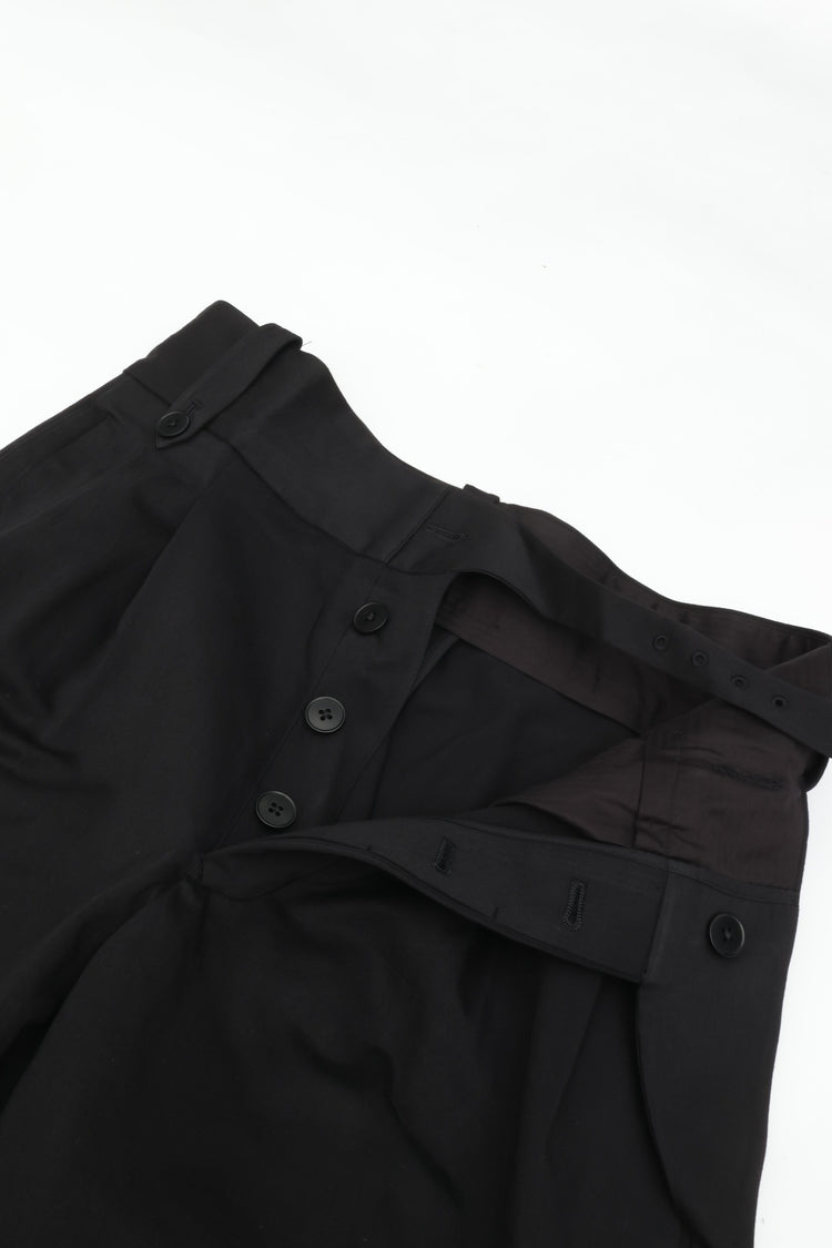 HAVERSACK 80/2 Satin Wide Gurga Pants 462601 BLACK