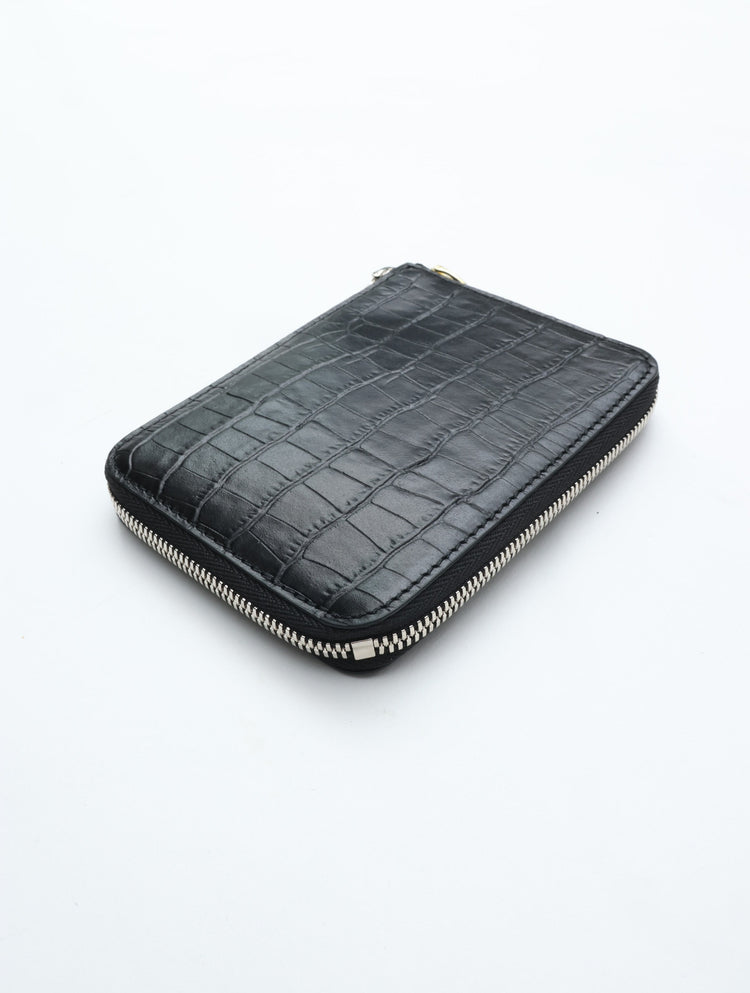 ED ROBERT JUDSON  PARALLEL magic purse_S C/#50  black  croco grain