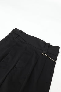 HAVERSACK 80/2 Satin Wide Gurga Pants 462601 BLACK