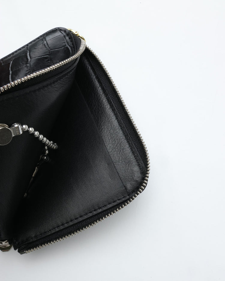 ED ROBERT JUDSON  PARALLEL magic purse_S C/#50  black  croco grain