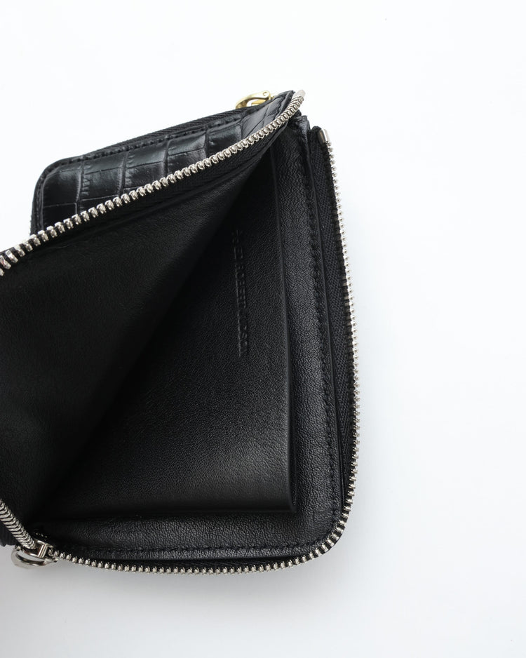 ED ROBERT JUDSON  PARALLEL magic purse_S C/#50  black  croco grain