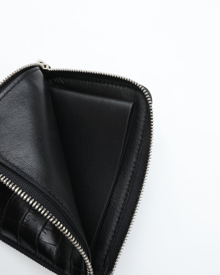 ED ROBERT JUDSON  PARALLEL magic purse_S C/#50  black  croco grain