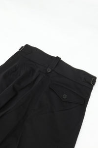 HAVERSACK 80/2 Satin Wide Gurga Pants 462601 BLACK