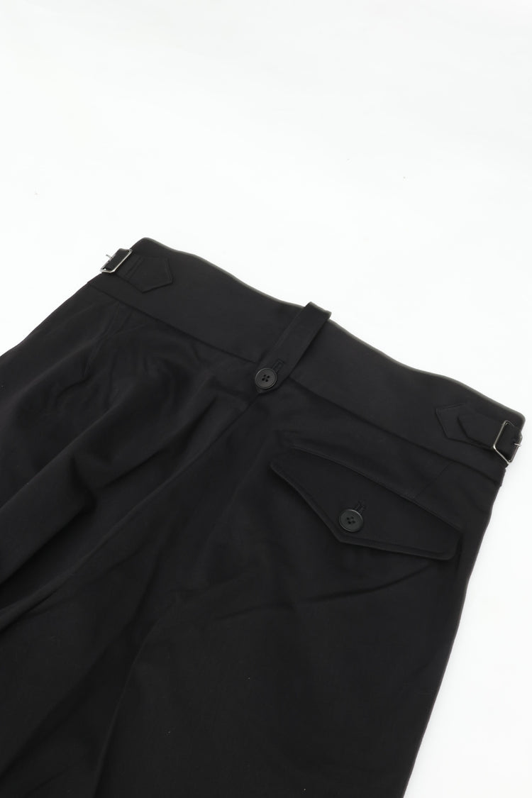HAVERSACK 80/2 Satin Wide Gurga Pants 462601 BLACK