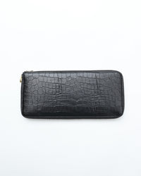 ED ROBERT JUDSON  PARALLEL magic purse_L C/#50  black  croco grain