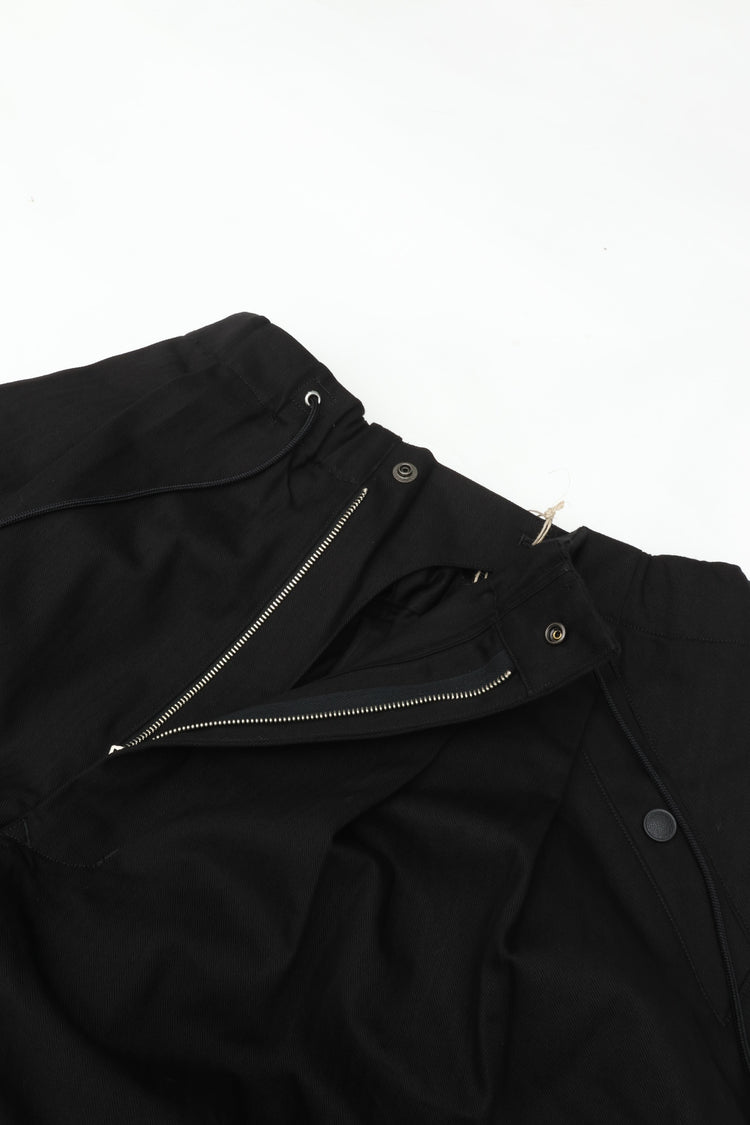 HAVERSACK  コットンヘリンボーンクロップドアーミーパンツ 462626 BLACK