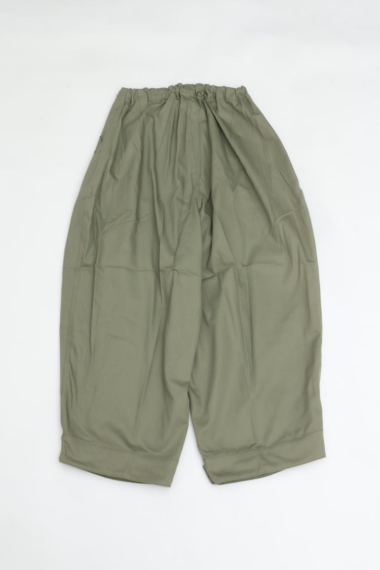 HAVERSACK Cotton Herringbone Cropped Army Pants 462626 KHAKI