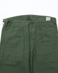 orslow SLIM FIT FATIGUE PANTS GREEN