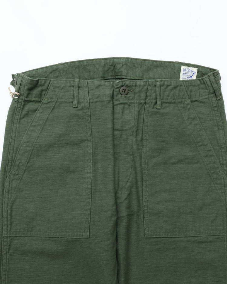 orslow SLIM FIT FATIGUE PANTS GREEN