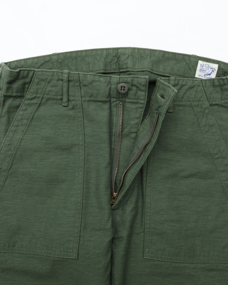 orslow  SLIM FIT FATIGUE PANTS GREEN
