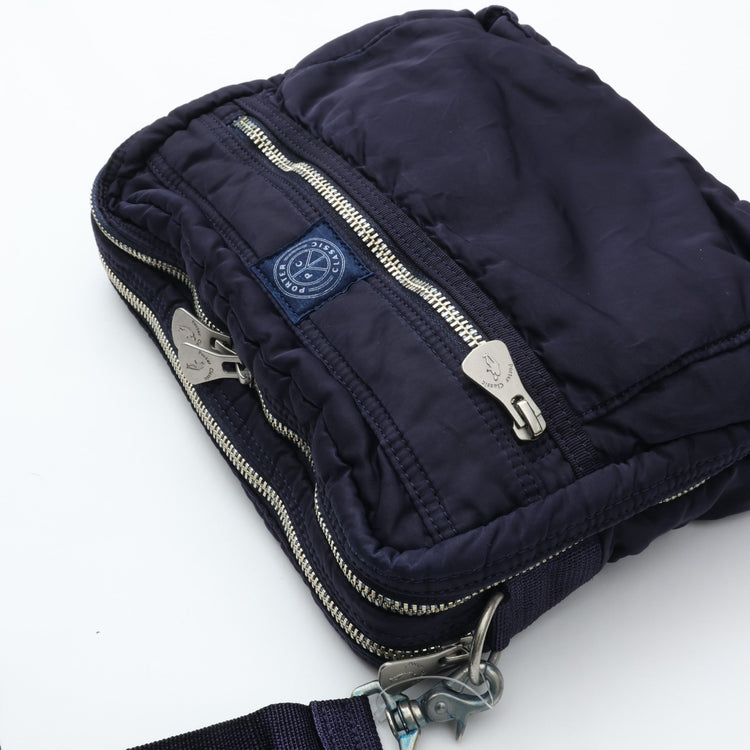 PORTER CLASSIC / SUPER NYLON SIMPLE SHOULDER BAG BLUE