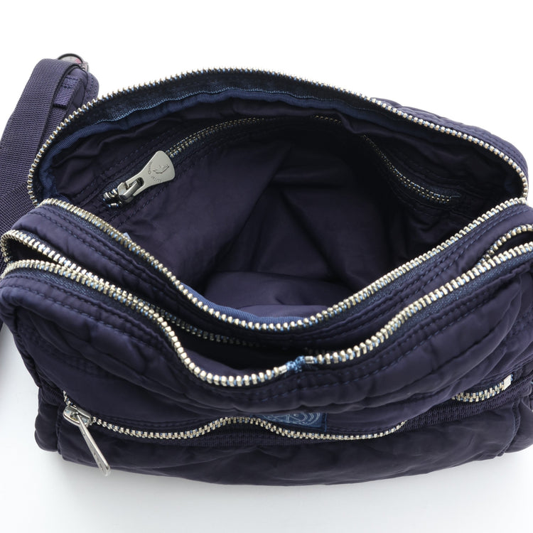 PORTER CLASSIC / SUPER NYLON SIMPLE SHOULDER BAG BLUE