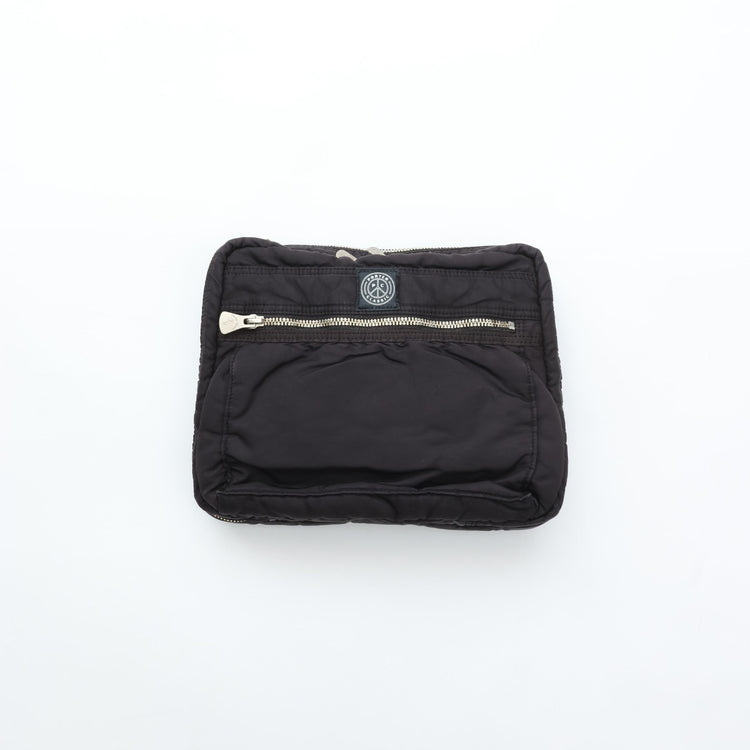 PORTER CLASSIC  SUPER NYLON SIMPLE SHOULDER BAG BLACK