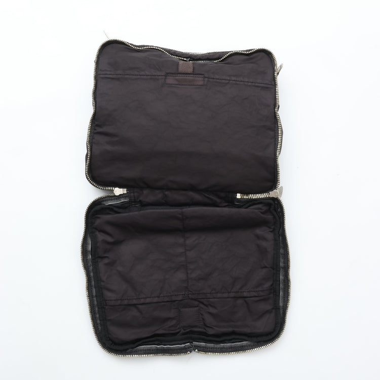 PORTER CLASSIC / SUPER NYLON SIMPLE SHOULDER BAG BLACK
