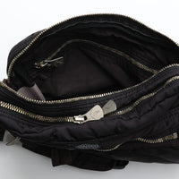 PORTER CLASSIC  SUPER NYLON SIMPLE SHOULDER BAG BLACK