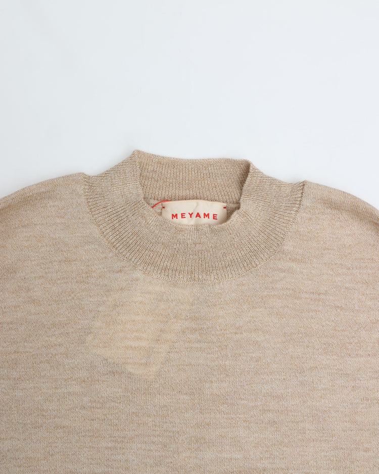 MEYAME  WASHABLE MERINO WOOLCOTTN KNIT  BEIGE